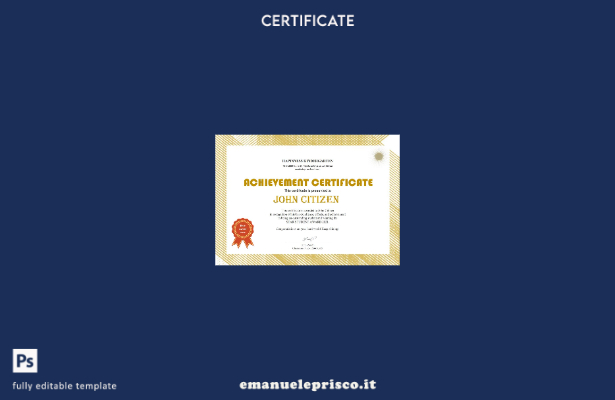 Modello di certificato di scuola materna USA in stile verificato nel modello in 